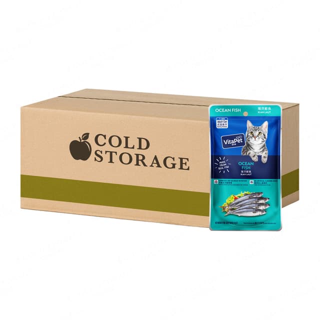 VitaPet Cat Pouch Ocean Fish 24 x 85g