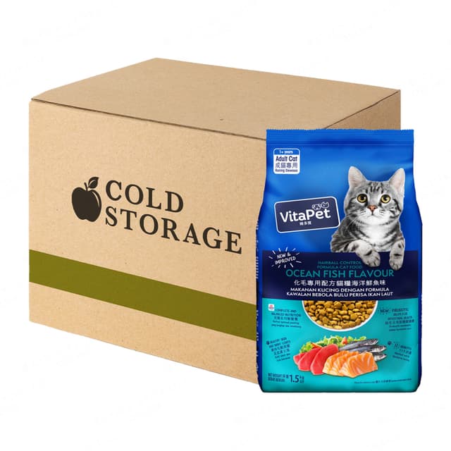 VitaPet Dry Cat Food Ocean Fish 6 x 1.5Kg