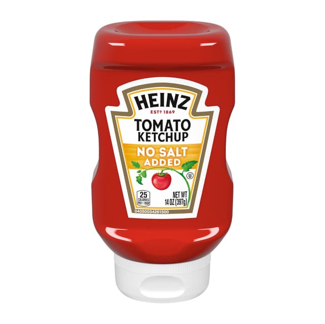 Heinz No Salt Tomato Ketchup 397g