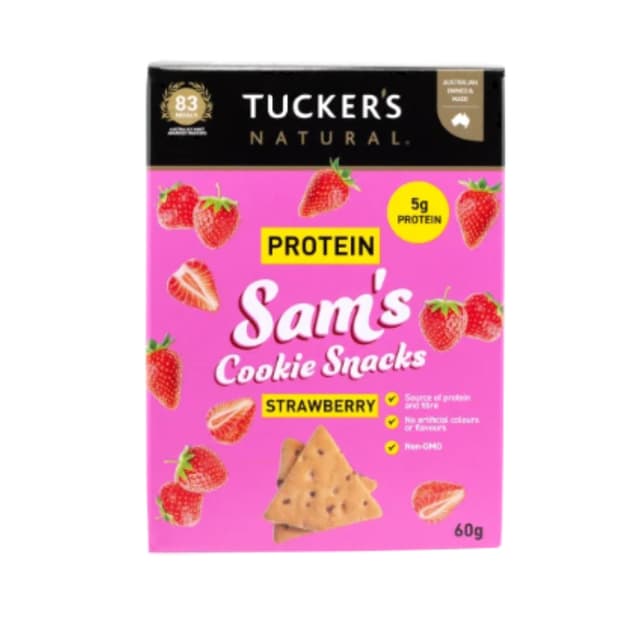 Tucker's Sam Cookie Snack Strawberry 60g