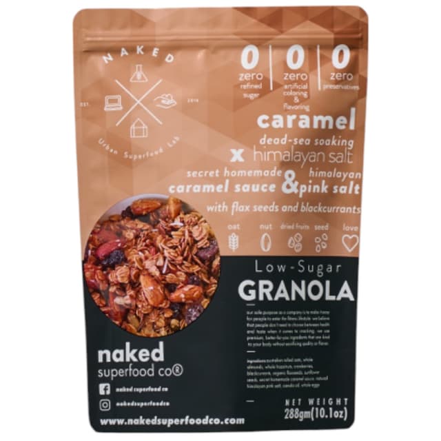 Naked Low Sugar Granola Caramel 226g