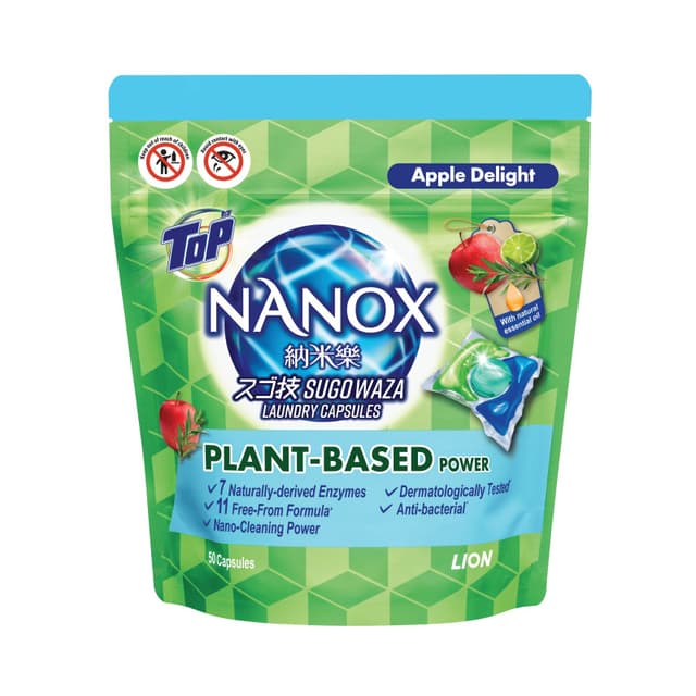 Top Nanox Laundry Capsules Apple Delight 50s