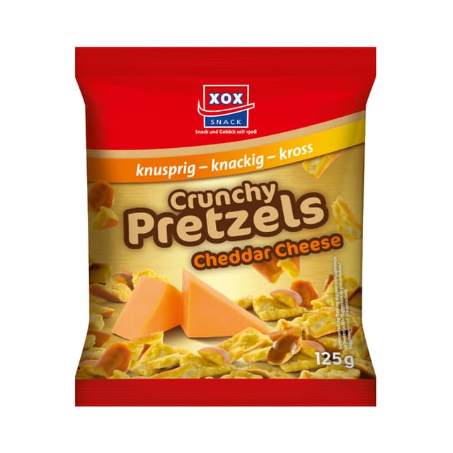 XOX Pretzels Cheddar Cheese 125g