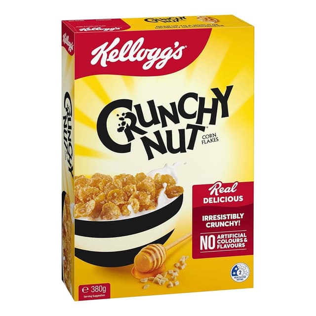 Kellogg's Crunchy Nut Corn Flakes Cereal 380g