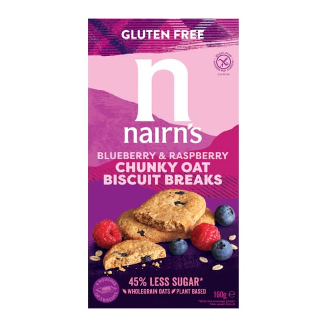 Nairns Blueberry & Raspbery Oat Biscuit 160g