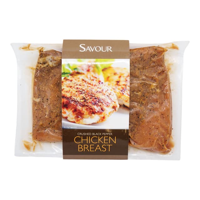 Savour. Crushed Black Pepper Chicken Breast 400g