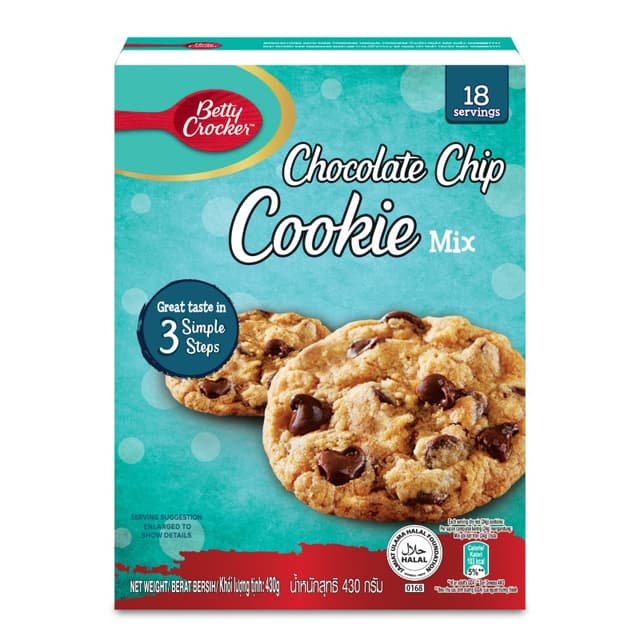 Betty Crocker Cookie Mix Chocolate Chip, 430g
