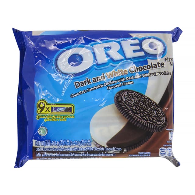 Oreo Dark & White Chocolate Flavoured Sandwich Cookie 256.5g