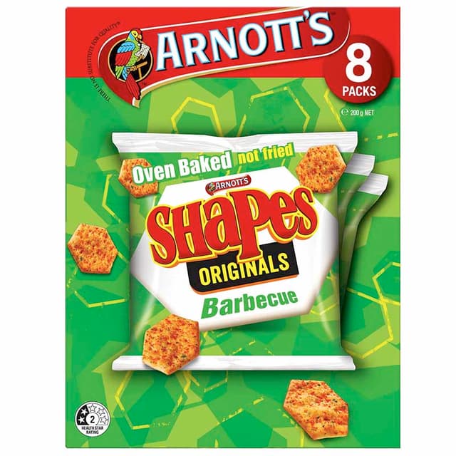 Arnott's Shapes BBQ Multipack, 200g
