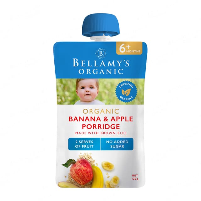 Bellamy's Organic Banana Apple Porridge 120g