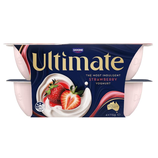 Danone Yoghurt Strawberry 4x115g