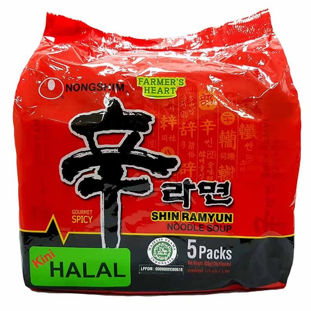 Nong Shim Pkt Shin Mushroom (Halal) 5s 120g