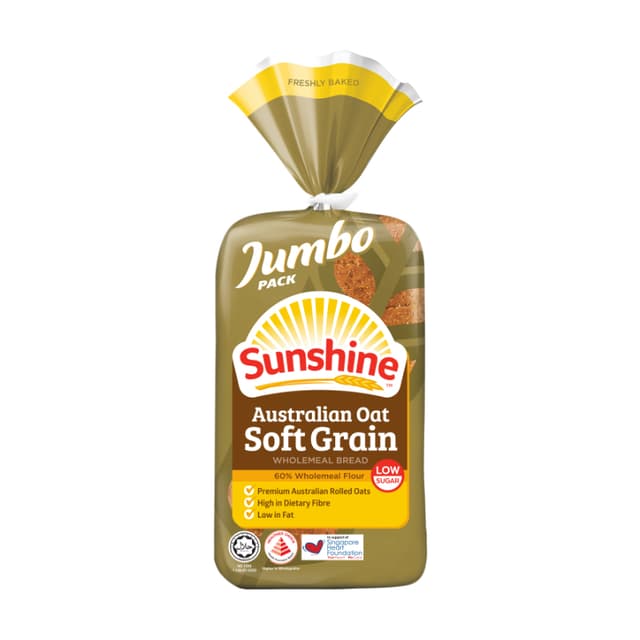 Sunshine Australian Oat Soft Grain Wholemeal Bread (Jumbo) 550g