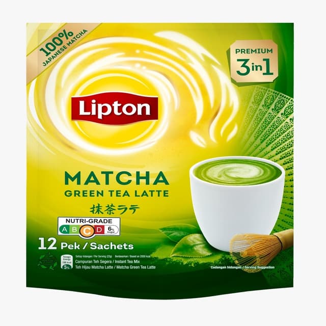 Lipton Matcha Green Tea Latte 12 x 21g