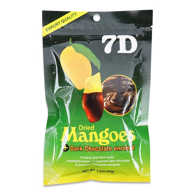 7D Dried Mango Dark Chocolate Enrobe 80g