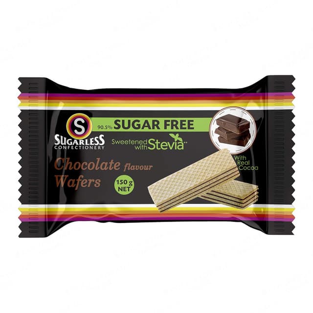 Sugarless Chocolate Wafers 150g