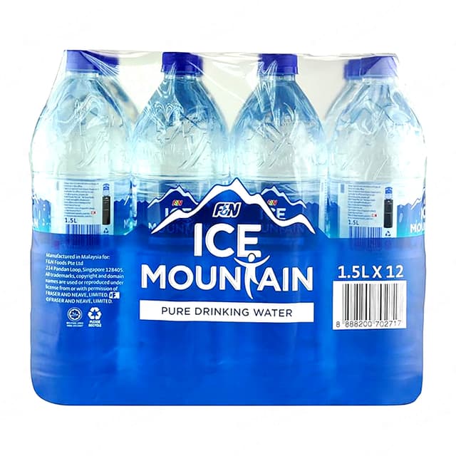 Ice Mountain Pure Drinking Water 12 x 1.5L