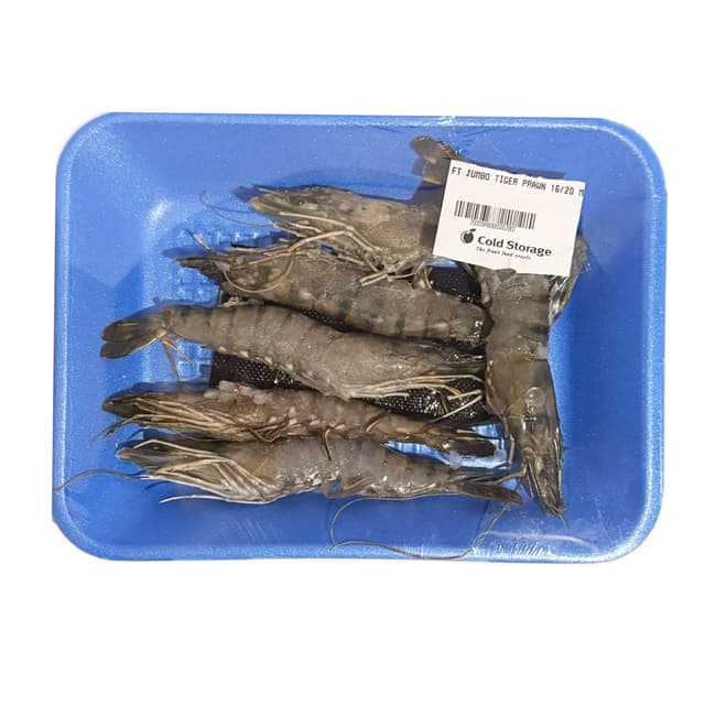 Frozen Thawed Jumbo Tiger Prawn 400g