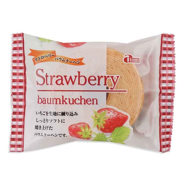 Atomu Baumkuchen Strawberry, 65g
