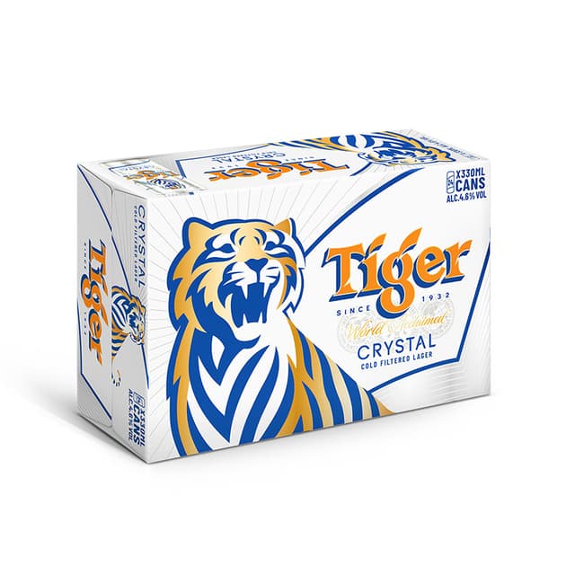 Tiger Crystal Beer Can 24 x 320ml