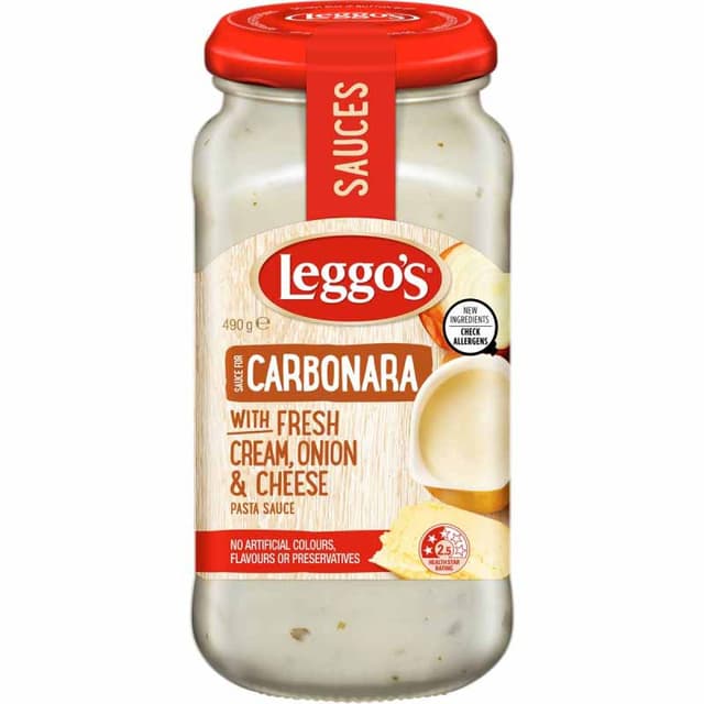 Leggo'S Carbonara Crm Onion Cheese 490G