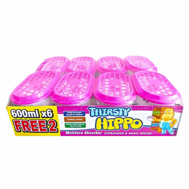 Thirsty Hippo Dehumidifier 8 x 600ml
