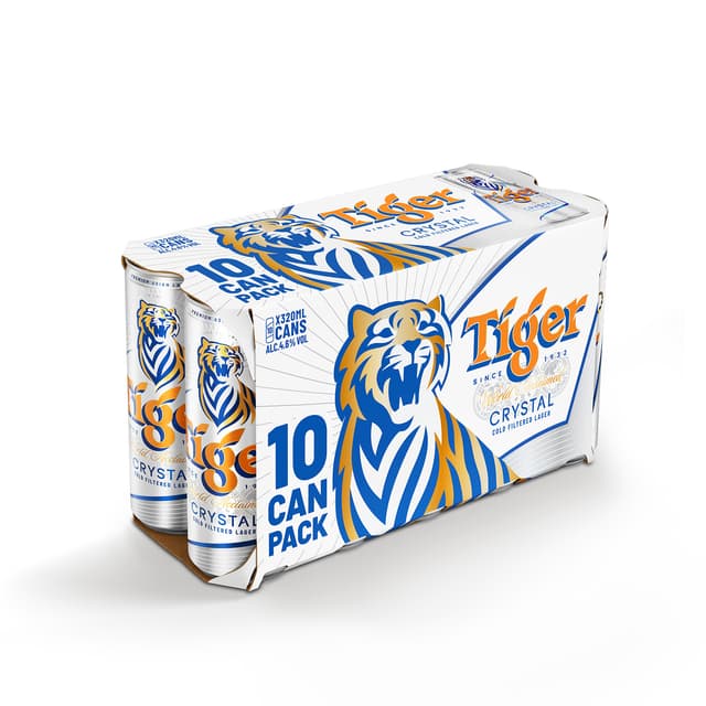 Tiger Crystal Can 10 x 320ml