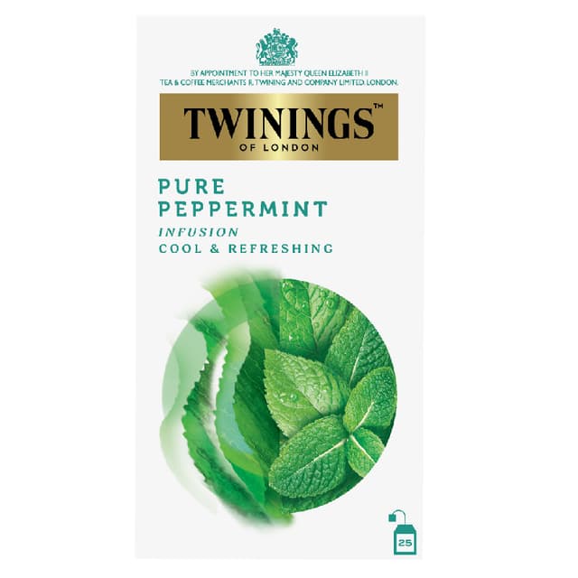 Twinings Tea Bags - Pure Peppermint, 25s x 2g