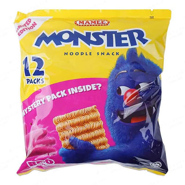 Mamee Noodle Snack Family Pack BBQ 250g