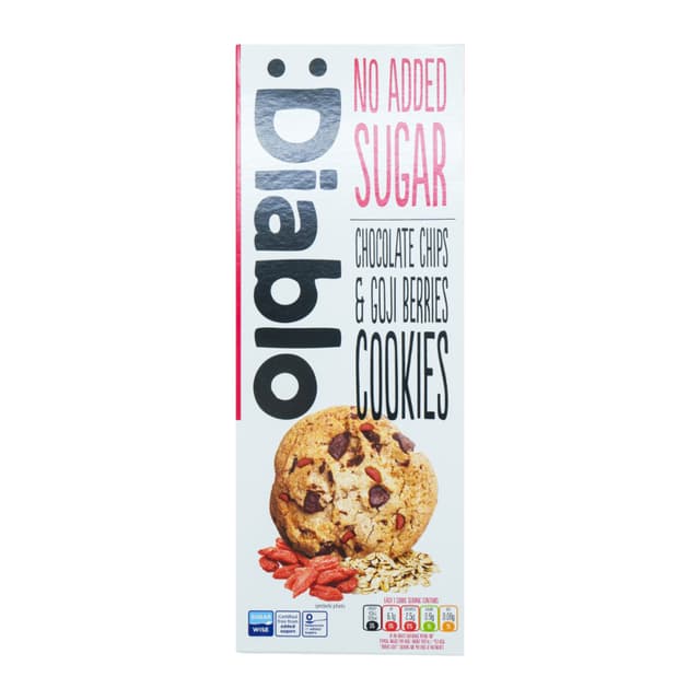 Diablo Chocolate Chips & Goji Berry Cookies 135g