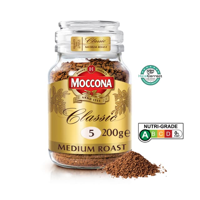 Moccona Classic 5 Medium Roast Jar 200g