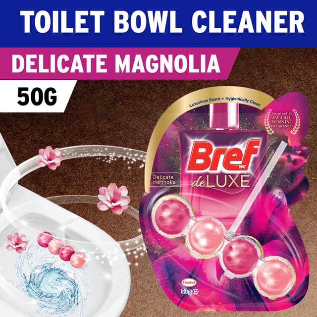 Bref Deluxe Toilet Bowl Cleaner Delicate Magnolia 50g